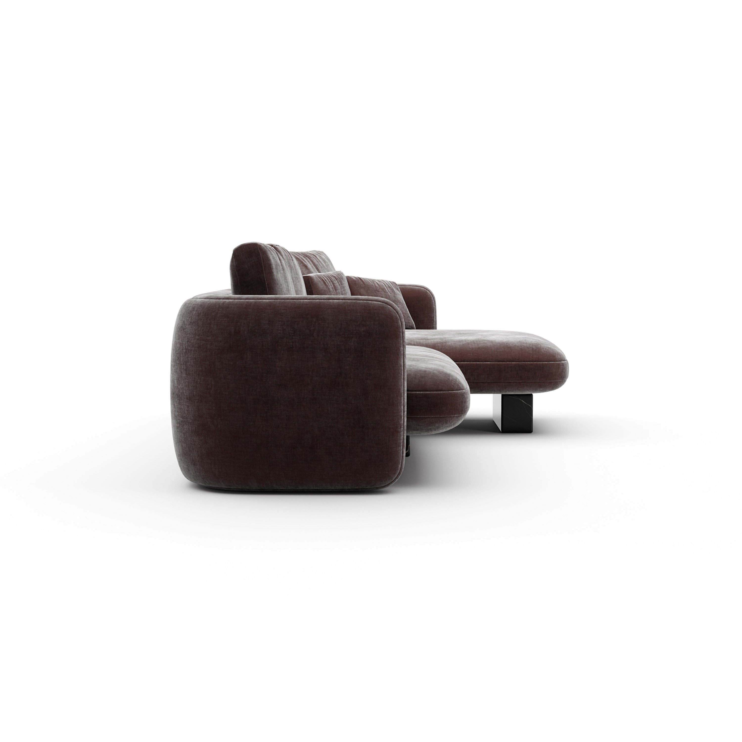 Overlap Right Chaise Sec Small Dk Taupe – Sectionals by Caracole | Sutter & Vale