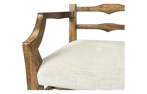 Pompano Ladderback Accent Arm Chair