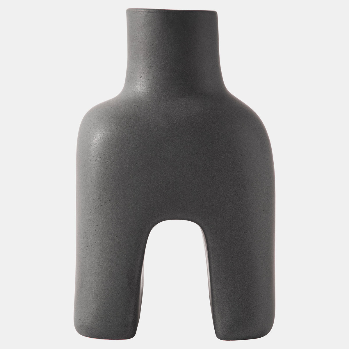 Adama Vase-Black-Squat