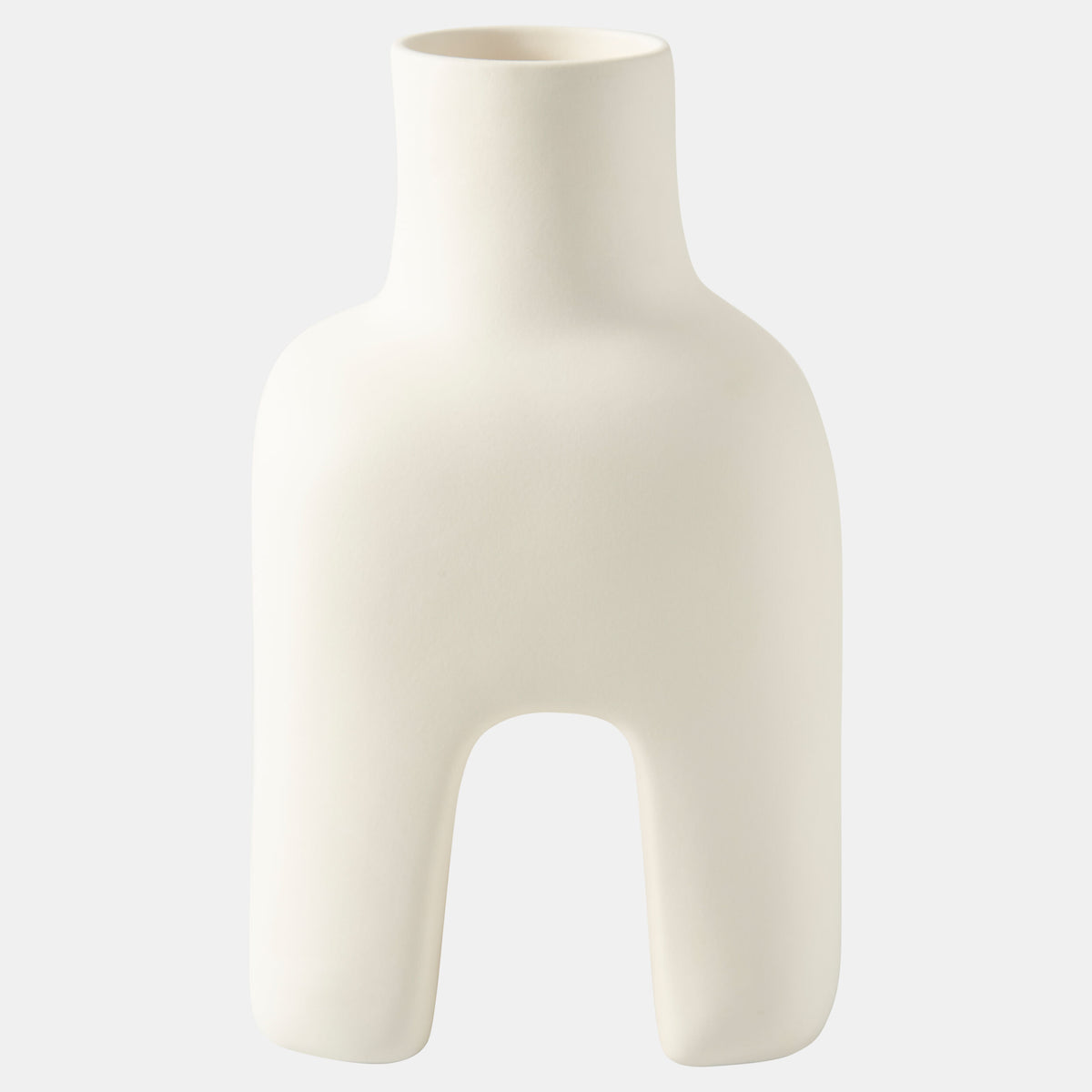 Adama Vase-White-Squat