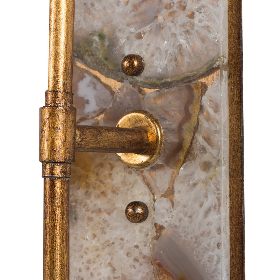 Garnet Sconce - Gold