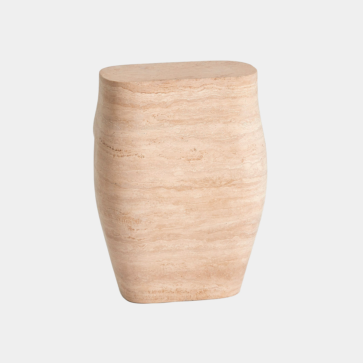 L'Homme Stool-Travertine