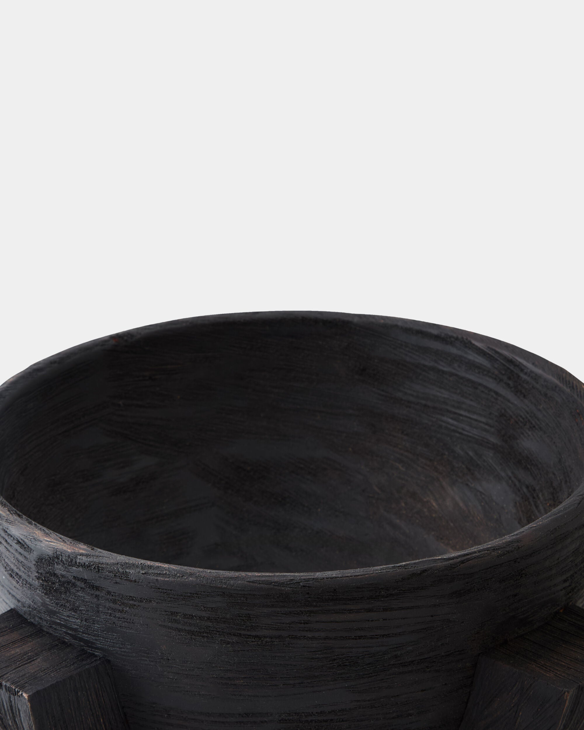 Sahad Dome Bowl-Ebonized-Sm