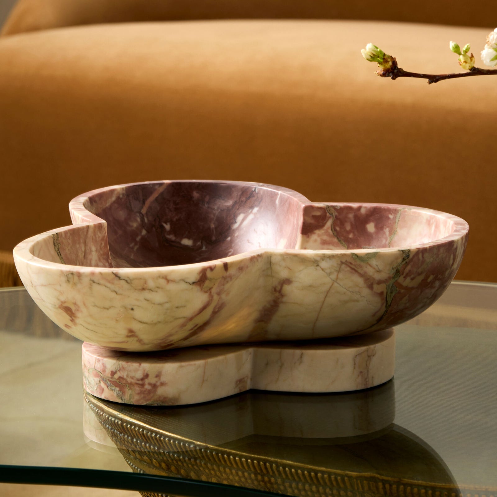 Trinidad Bowl with Base-Red