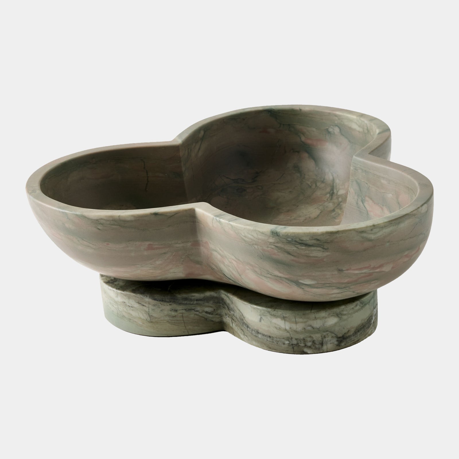 Trinidad Bowl with Base-Green