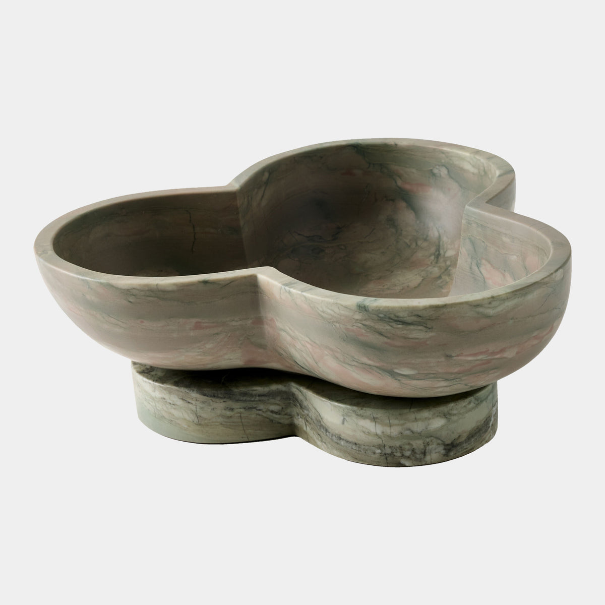 Trinidad Bowl with Base-Green