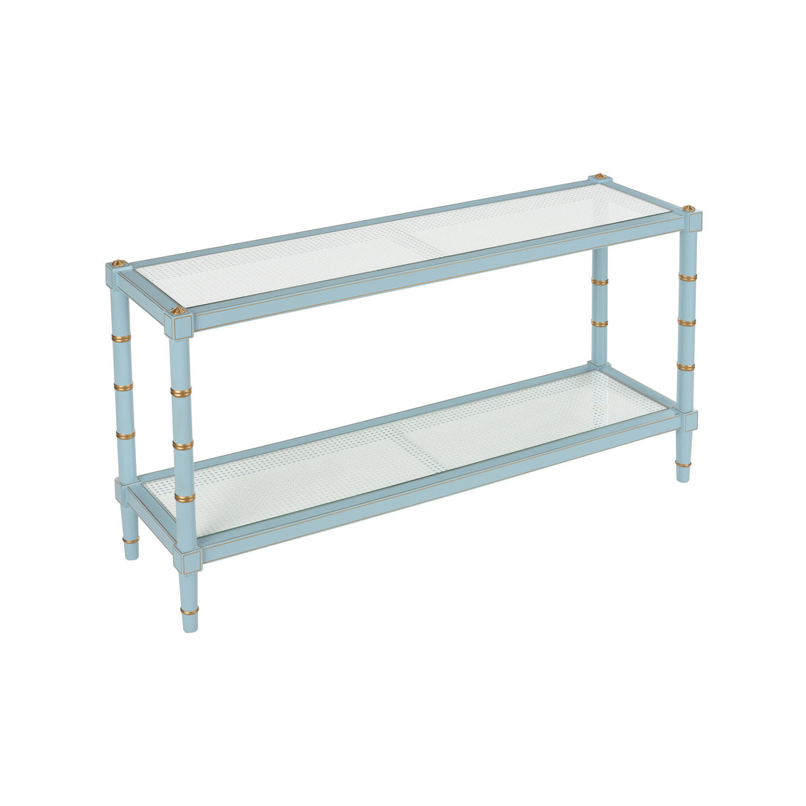 Conner Cane Console - Blue
