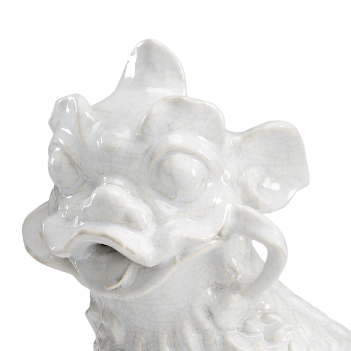 White Chinese Dogs (Pr) in 13.5 / Ceramic/Porcelain - Chelsea House