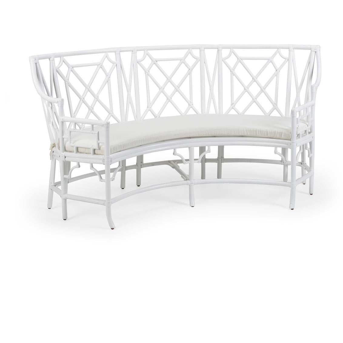 Wild Palm Settee - White