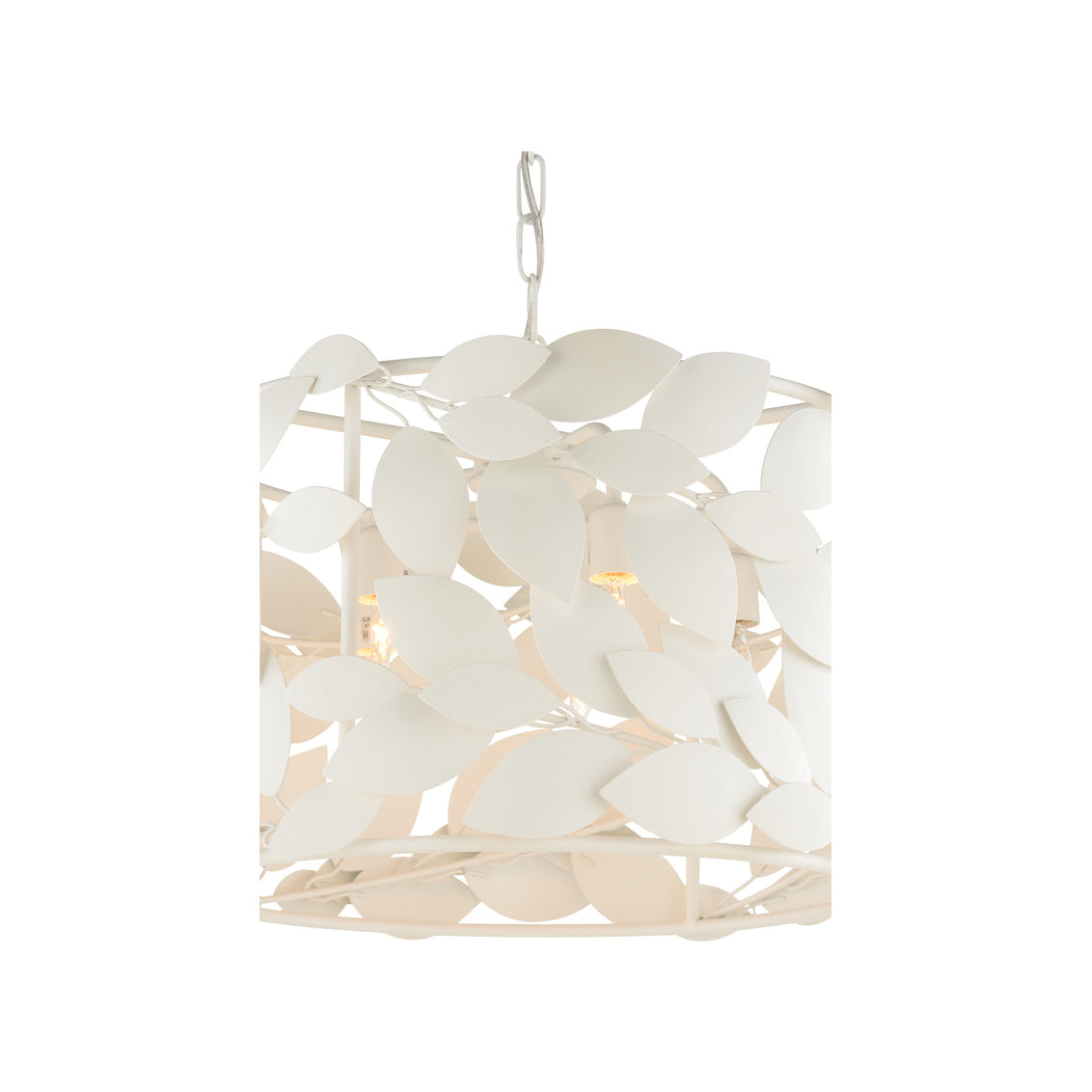 Ficus Round Chandelier - White in 12.5 / Metal - Chelsea House