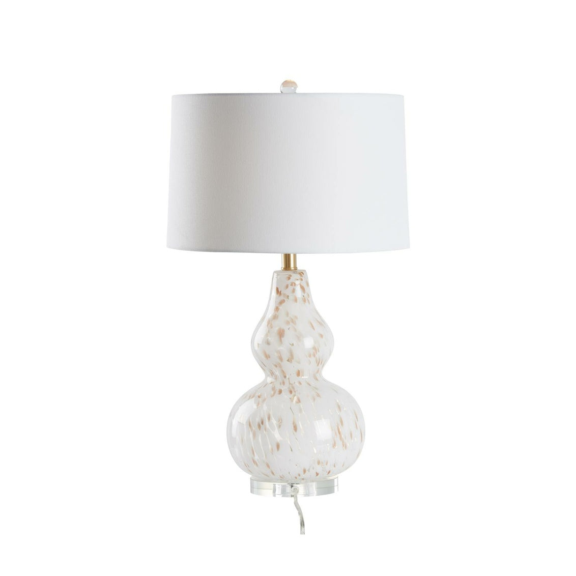 Emilio Table Lamp in Mottled Blue/Clear / Glass - Chelsea House