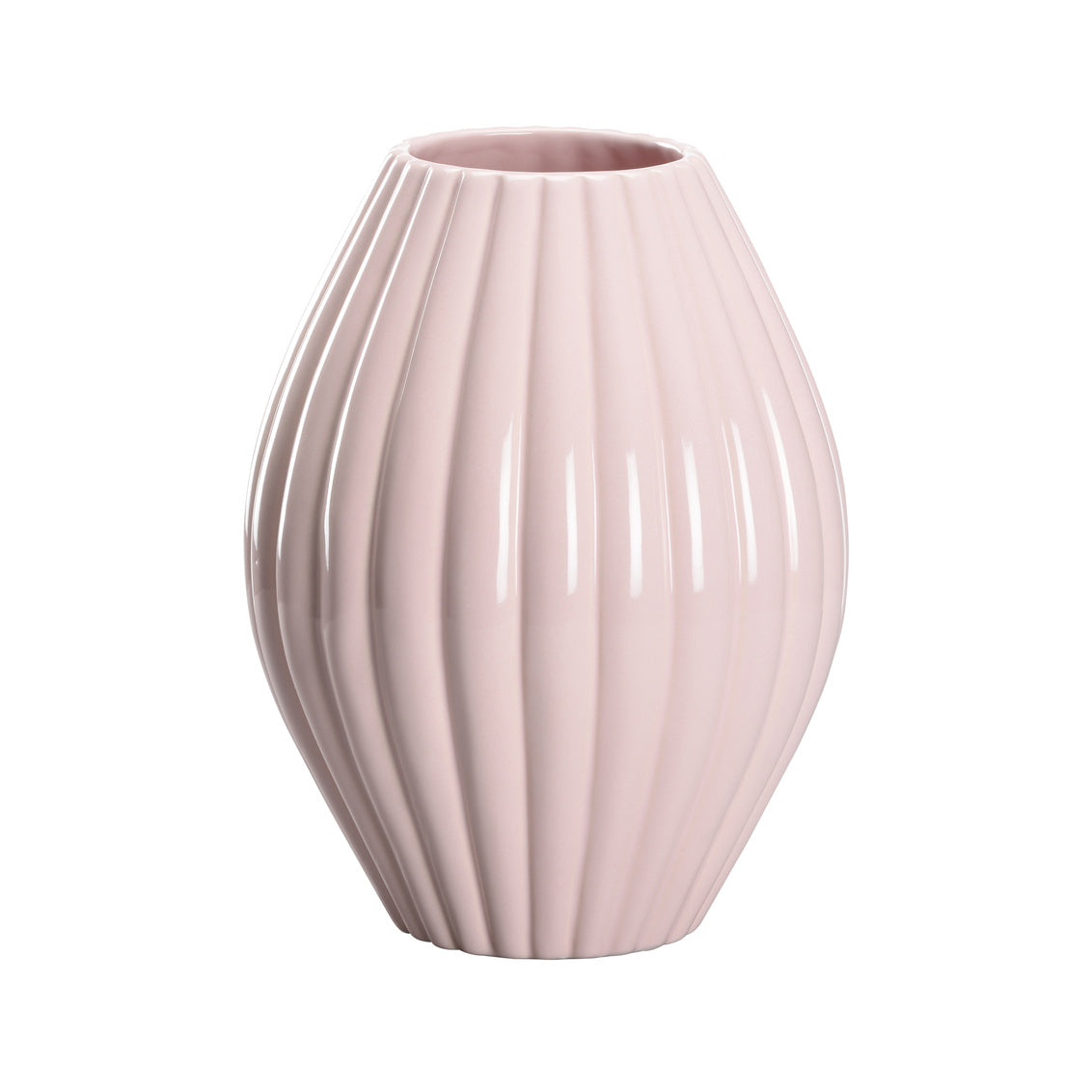 Aubrey Vase - Pink (Short) in 10 / Ceramic/Porcelain - Chelsea House