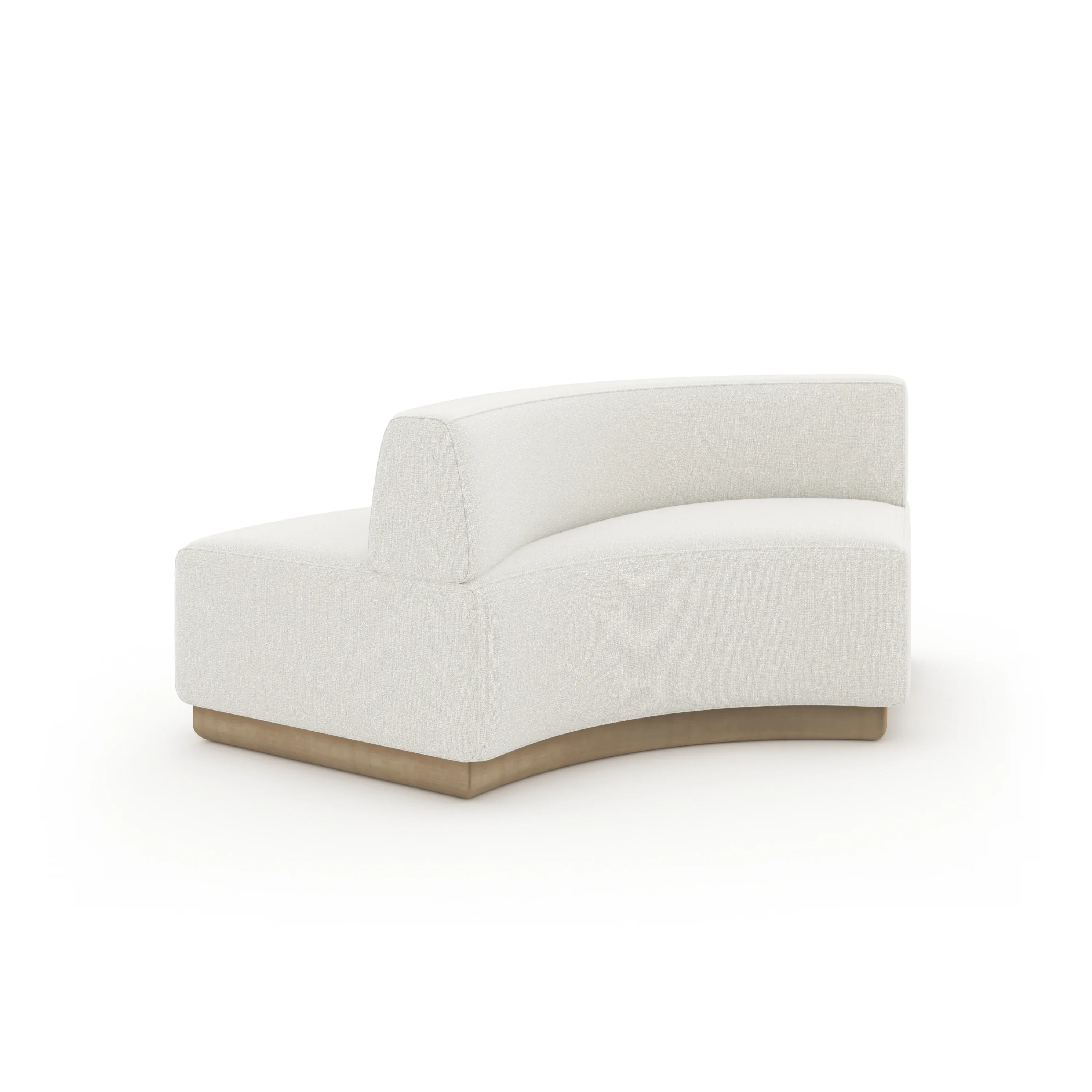 Crescent Armless Loveseat