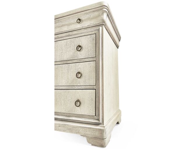 Entropy Louis Phillipe Drawer Chest - Bleached Walnut