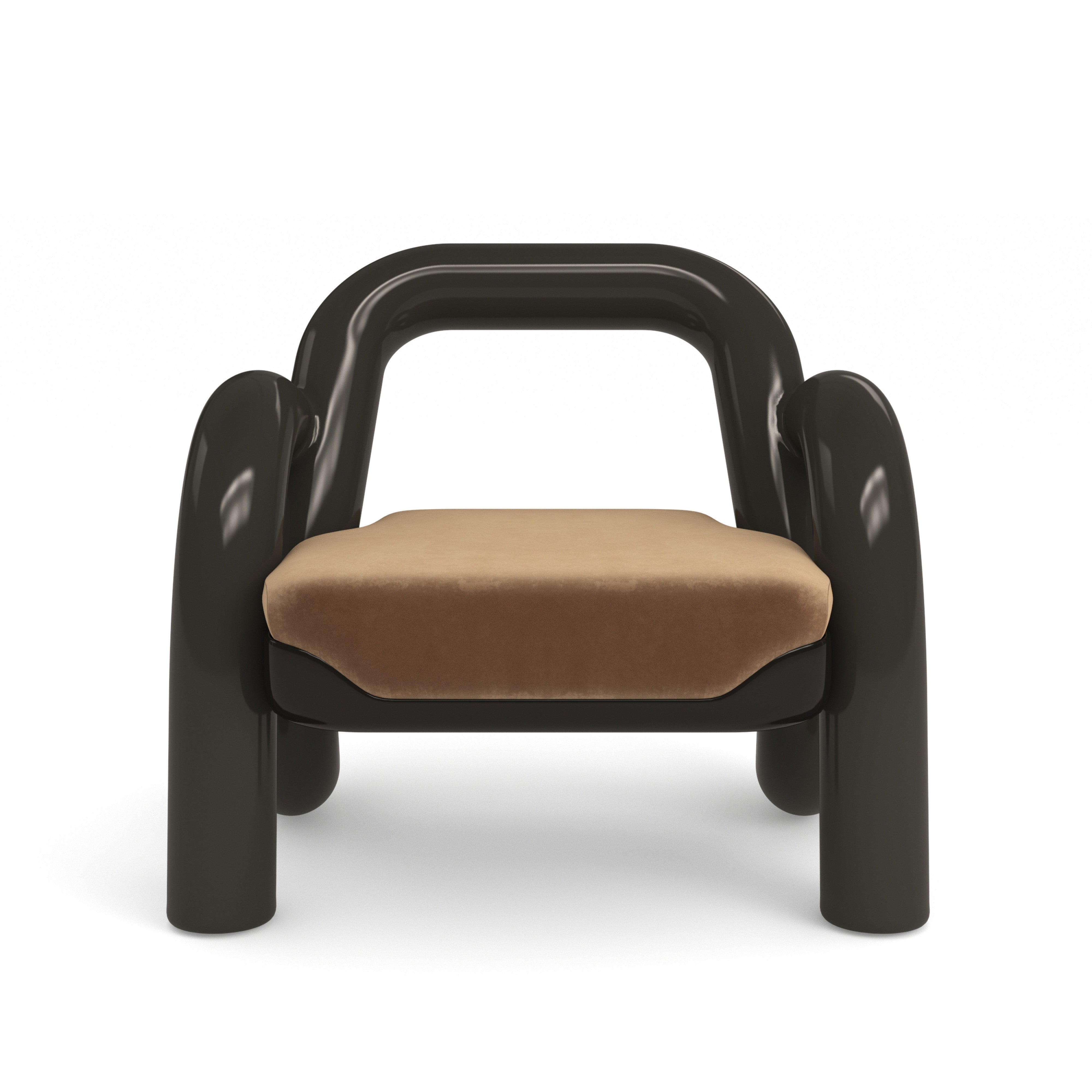 Gelee Accent Chair-Chocolate – Accent Chairs by Caracole | Sutter & Vale