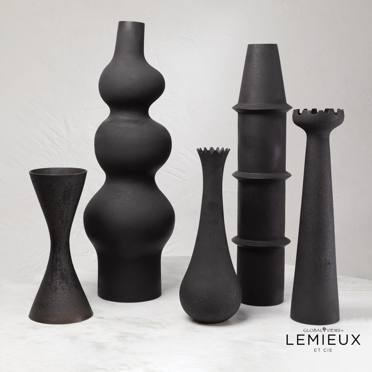 Deoune Vase-Black