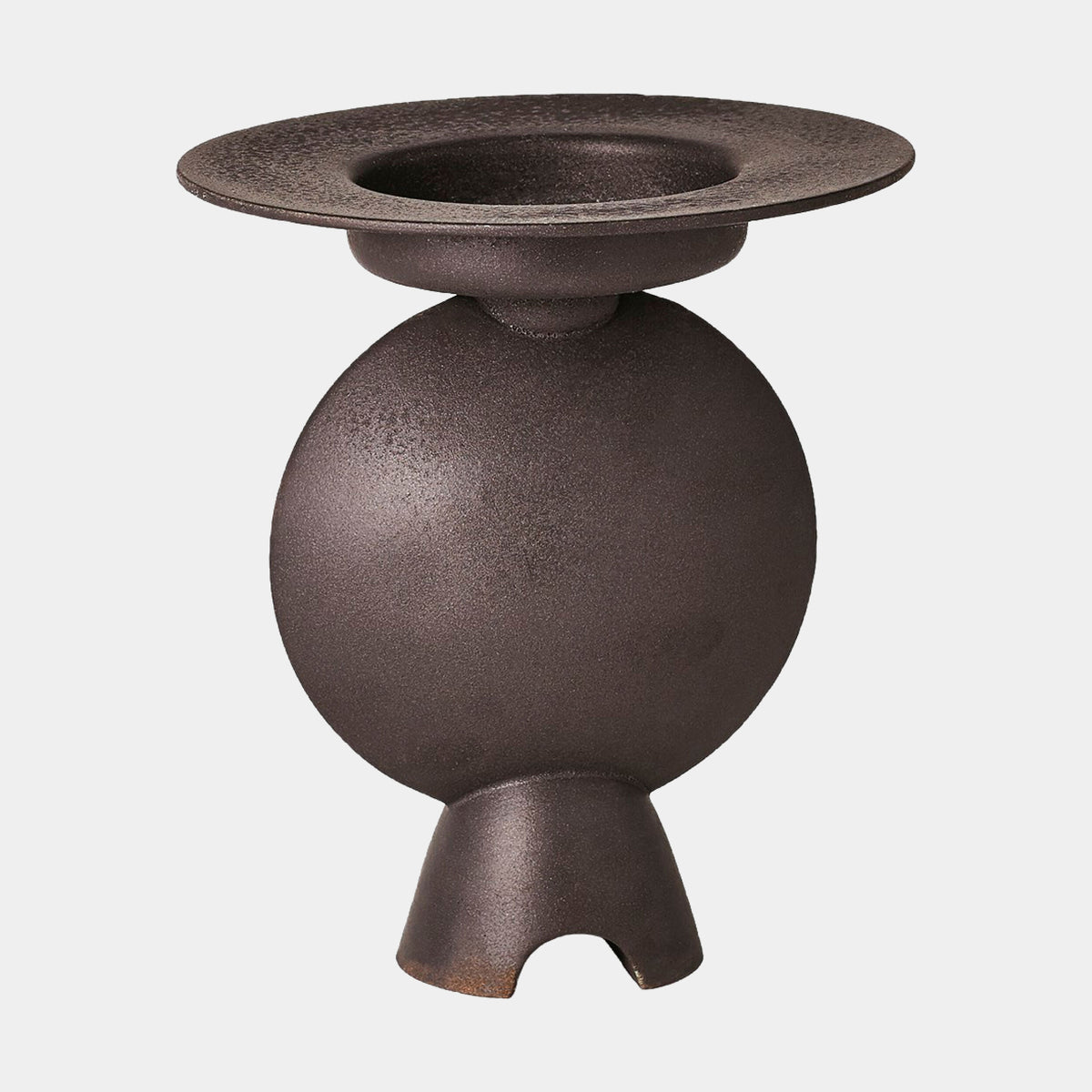 Camille Geometric Vase-Black