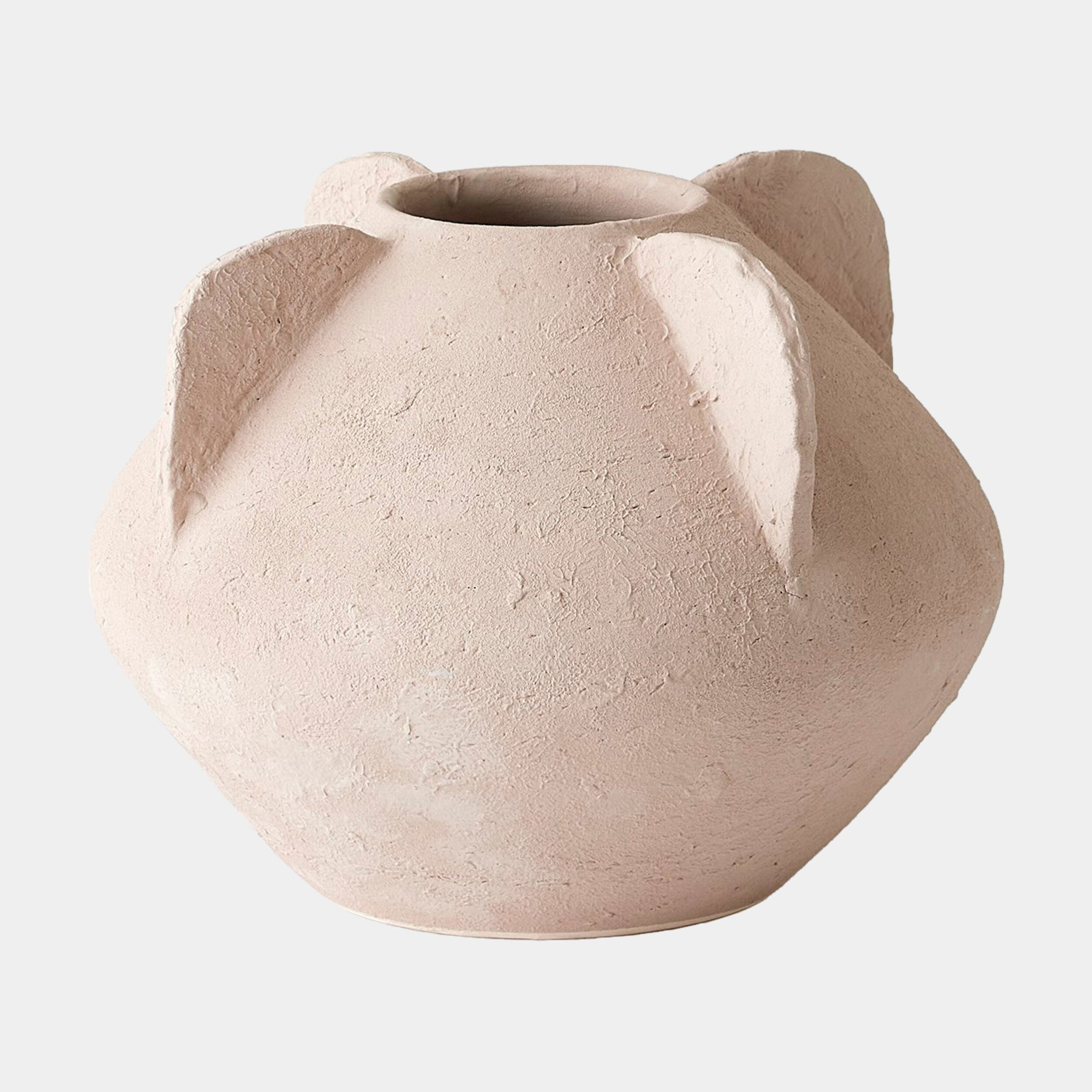 Anouar Vase-Buff-Sm