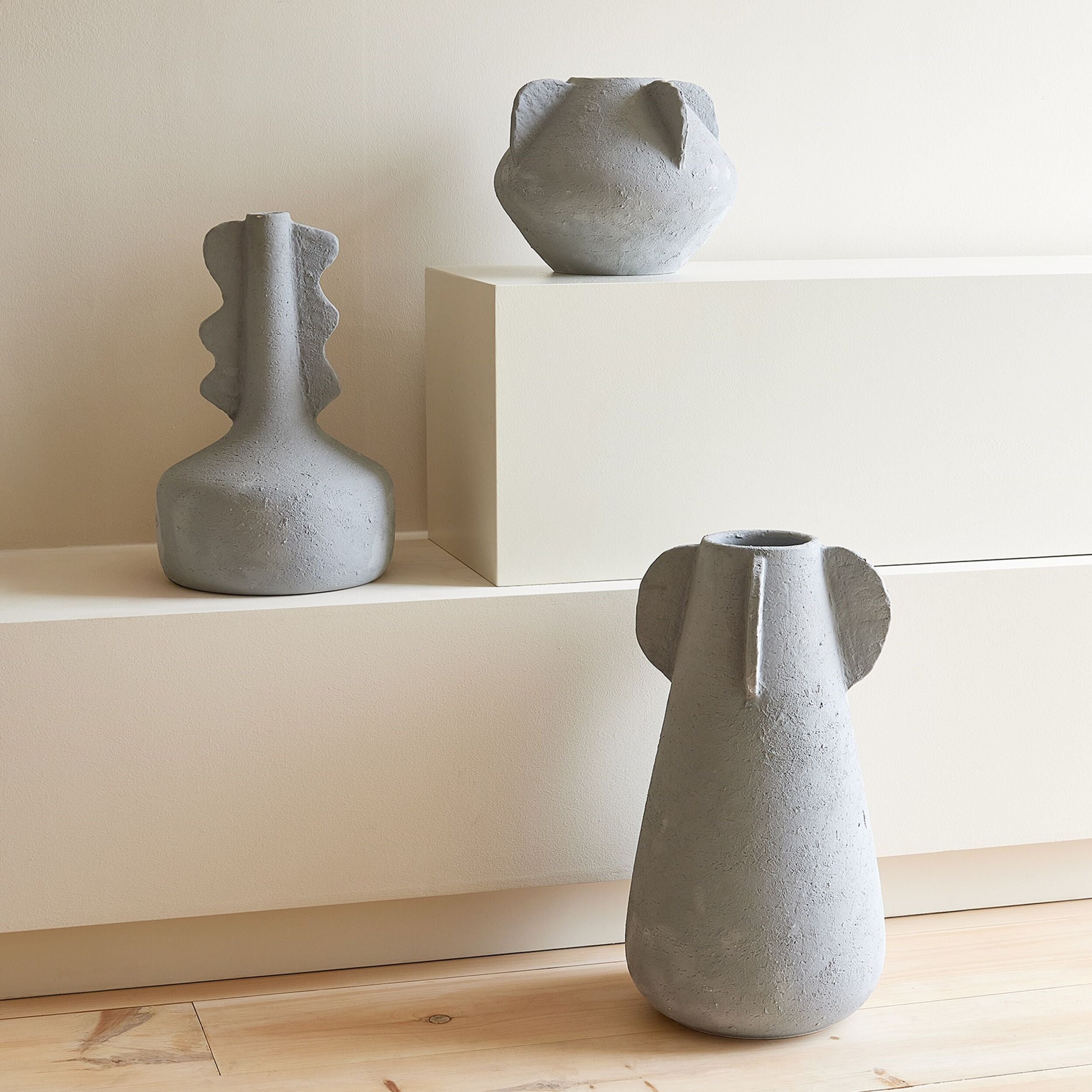 Anouar Vase-Gray-Sm