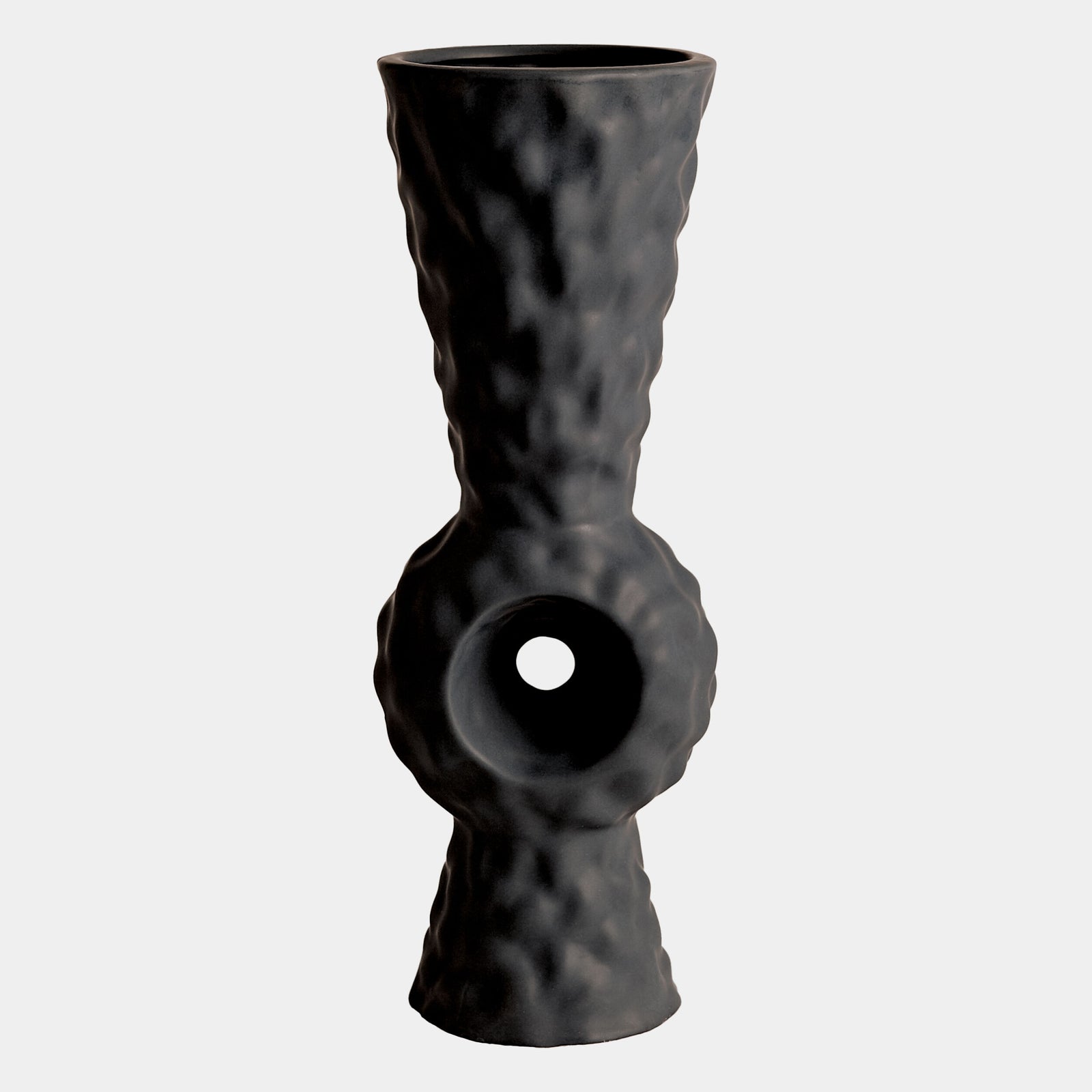 Volcanic Center Ring Vase-Black Volcano