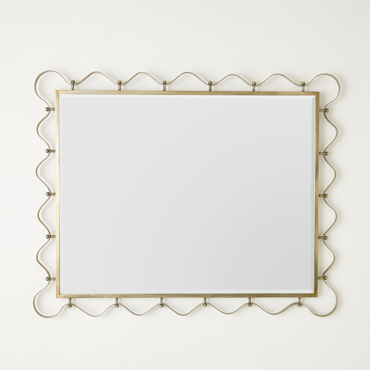 Les Vagues Mirror-Brass