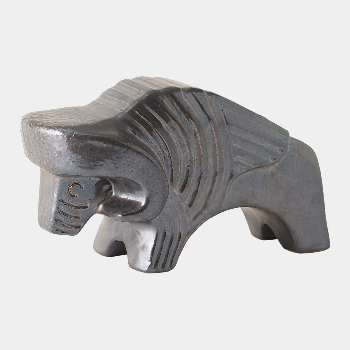 Les Animaux-Bison-Matte Antique Bronze