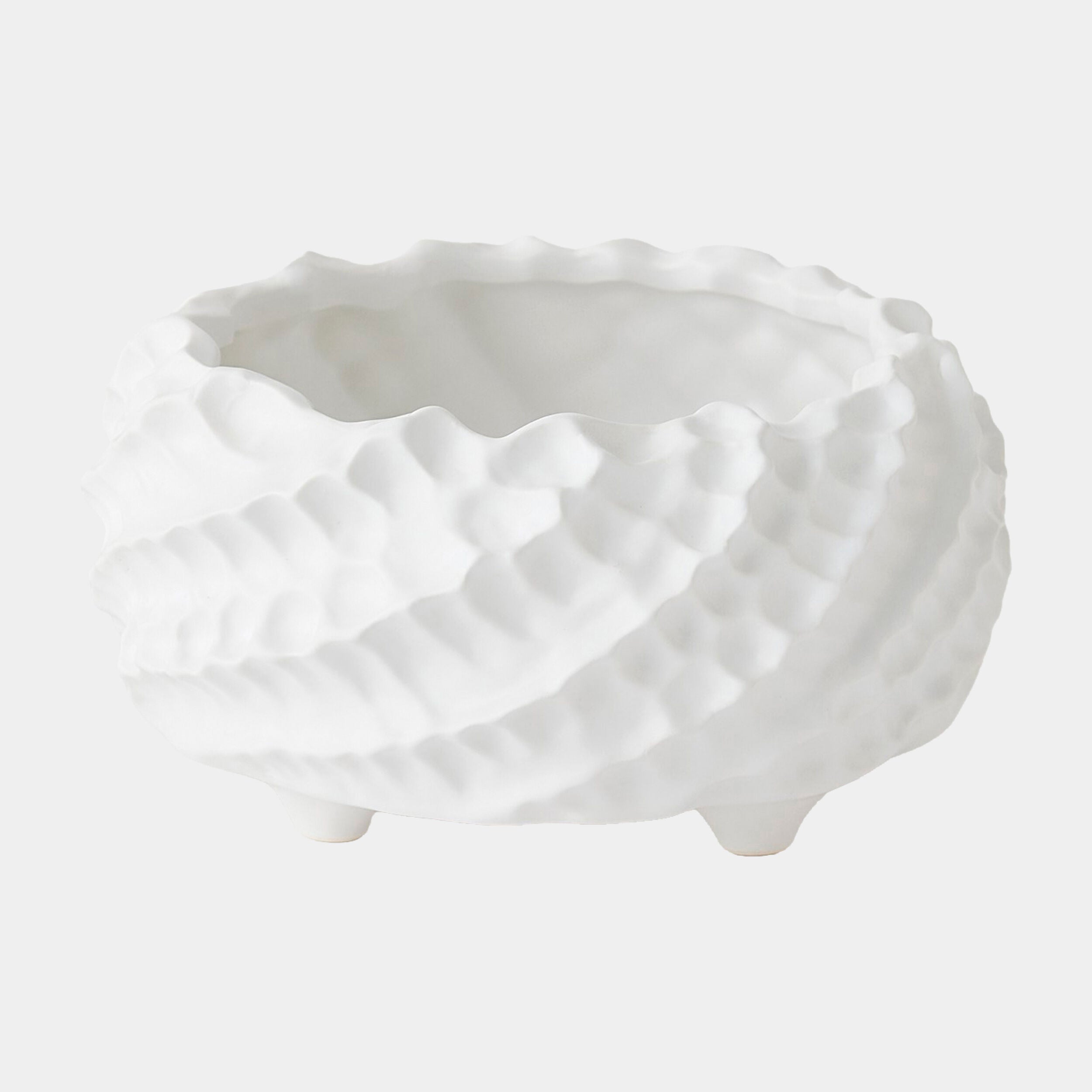Cadoret Bowl-Matte White-Sm