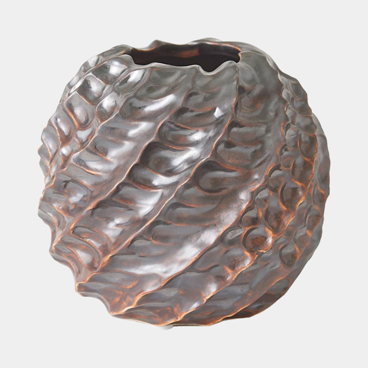 Cadoret Vase-Matte Antique Bronze