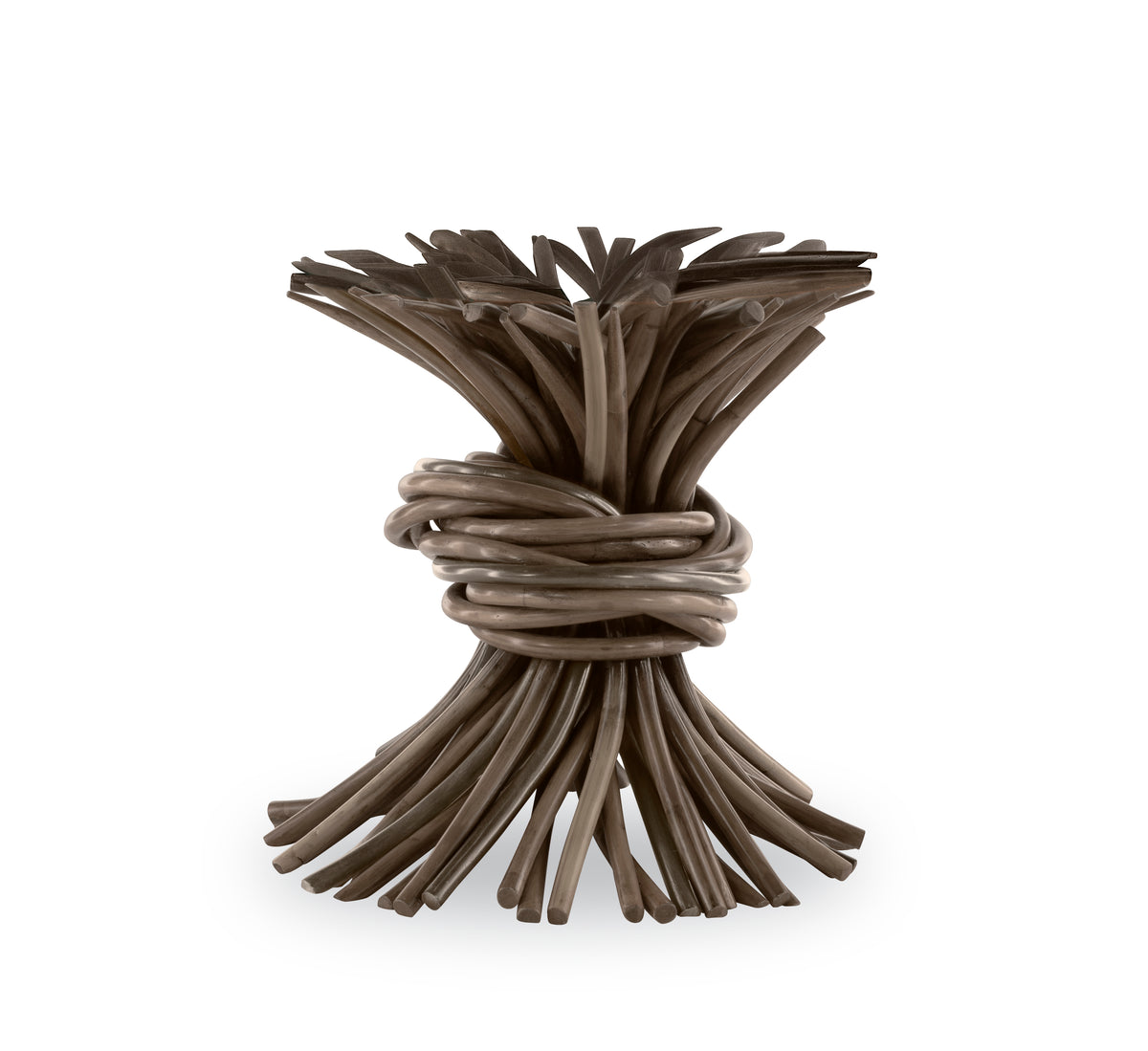 Knot End Table - Grey