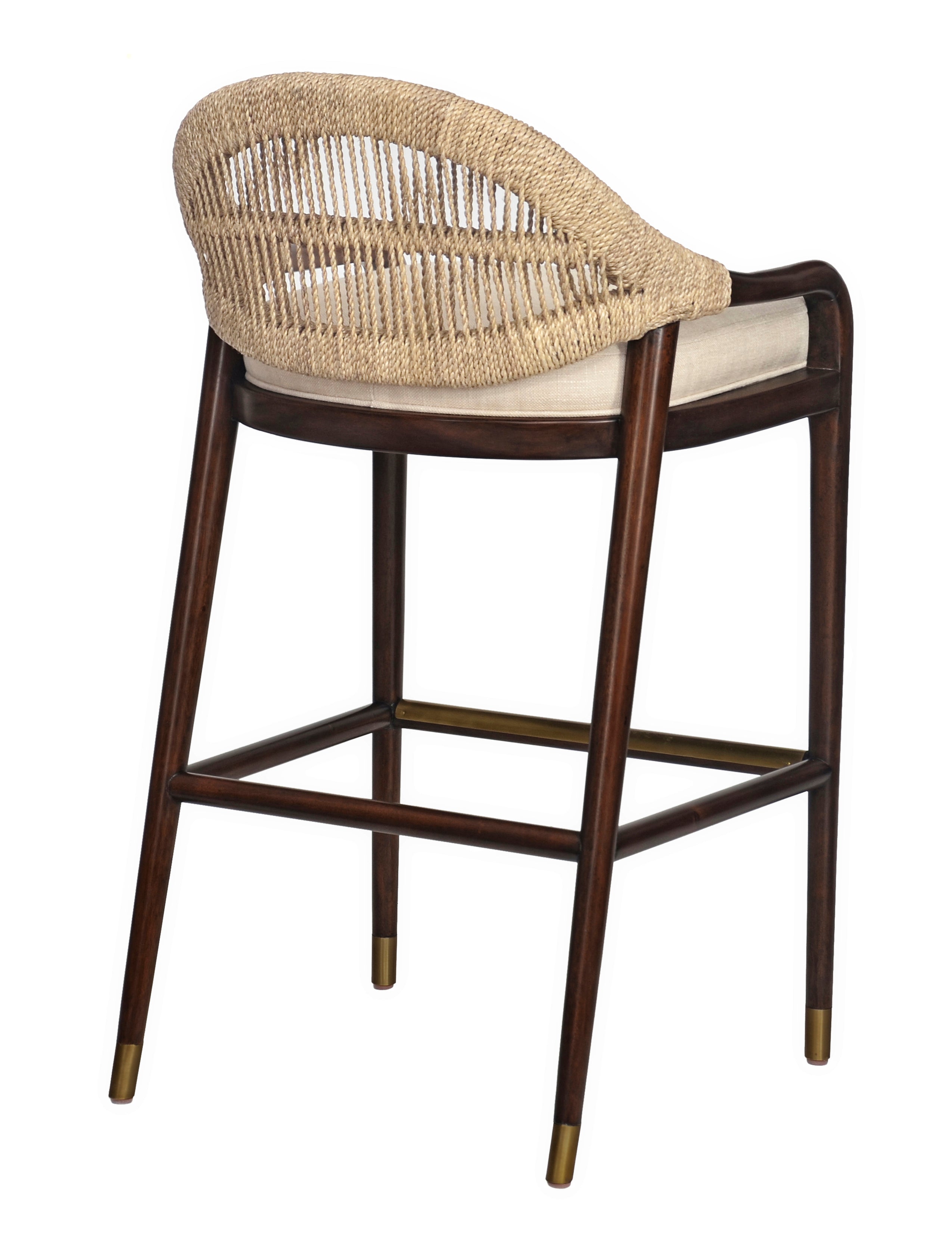 Low Back Bar Stool - Flax