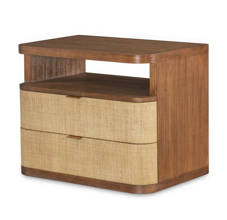 Cruz Two Drawer Large Nightstand