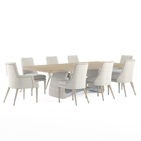 Shoal Linen & Grasscloth Host Chair