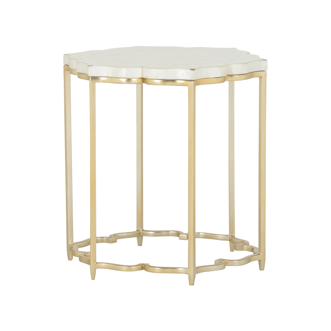 Lotus Flower Side Table in 24 / Metal - Chelsea House