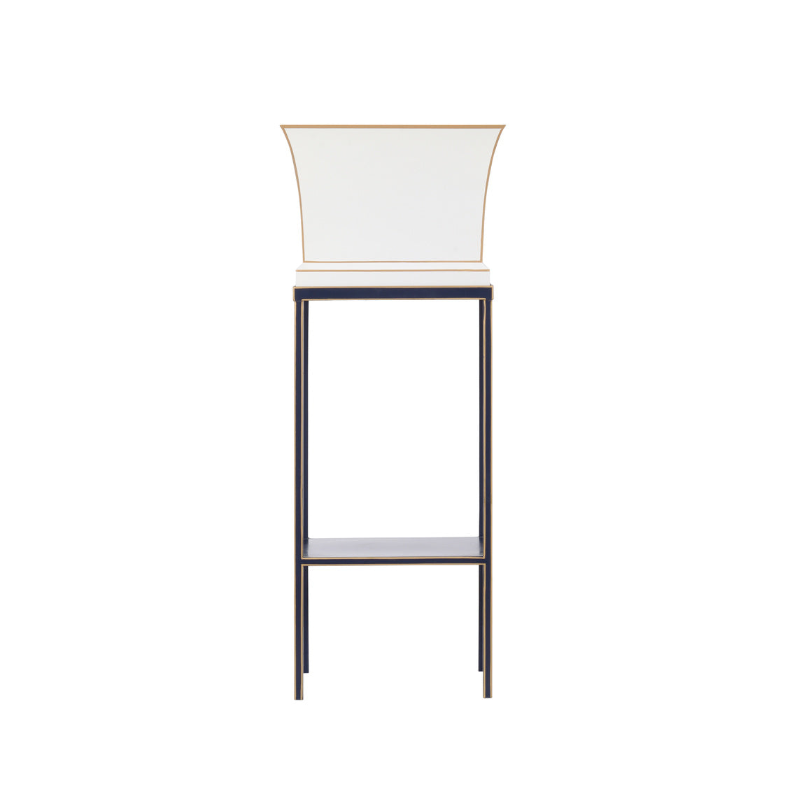 Morrow Tole Planter - Navy