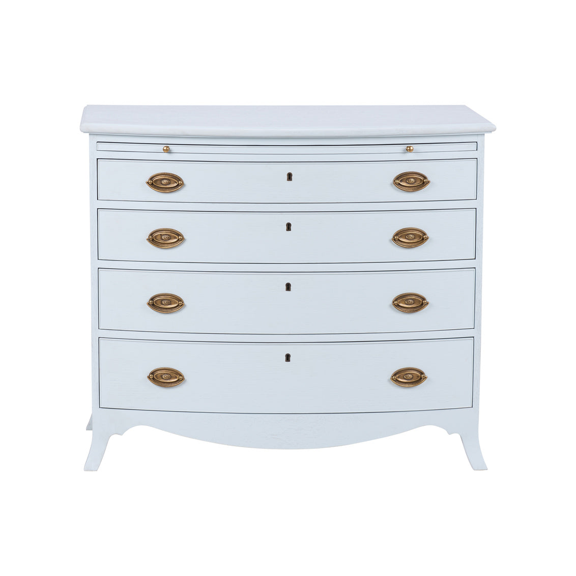 Oxford Bowfront Chest-Blue