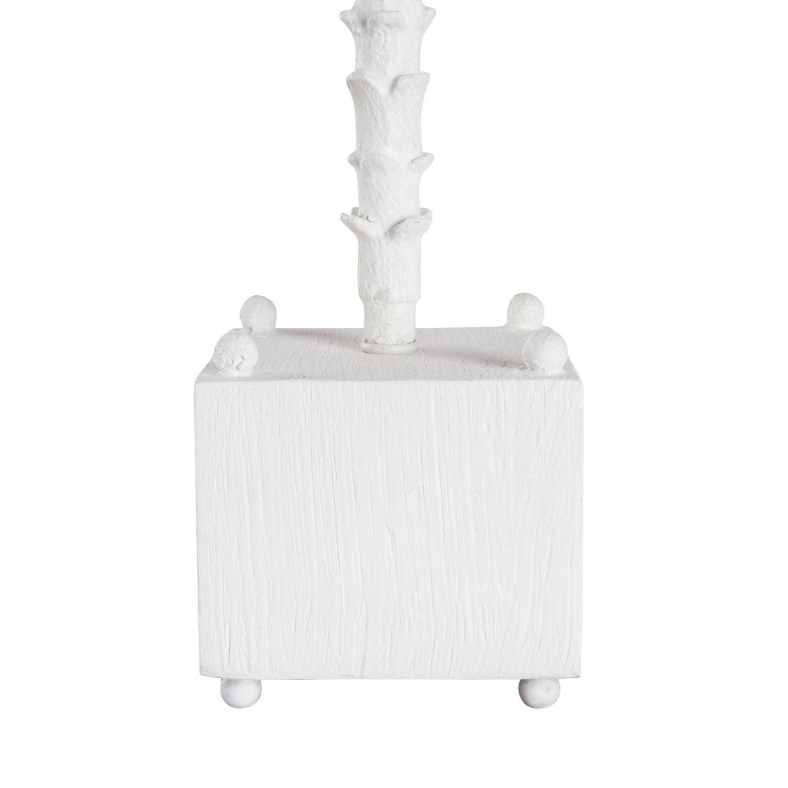 Palm Table Lamp - White in White / Metal - Chelsea House