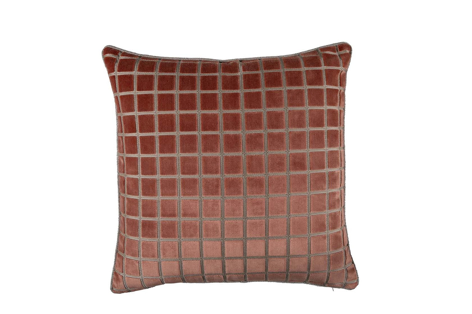 Checkered Terracotta Poly 26x26
