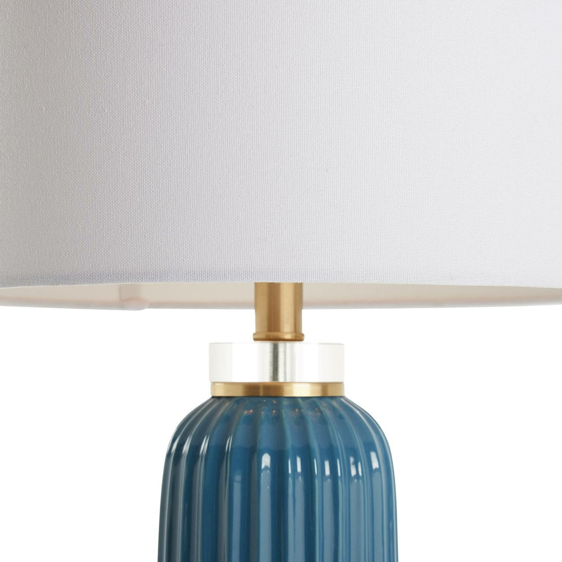 Samuel Ceramic Lamp - Blue in Blue Green Glaze / Ceramic/Porcelain - Chelsea House