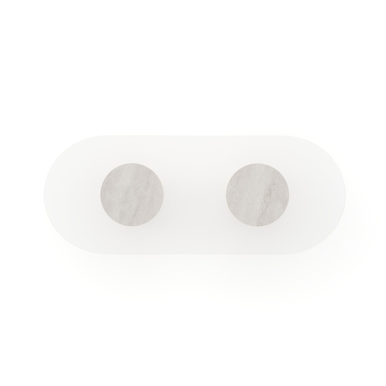 Rhythm Oval Glass Top Dining Table
