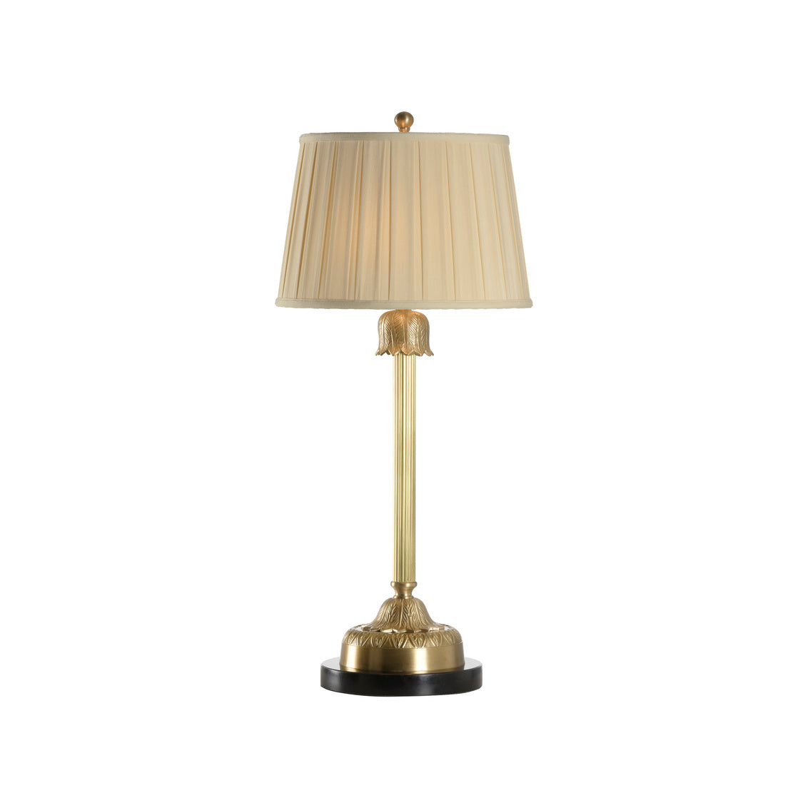The Breakers Brass Column Lamp