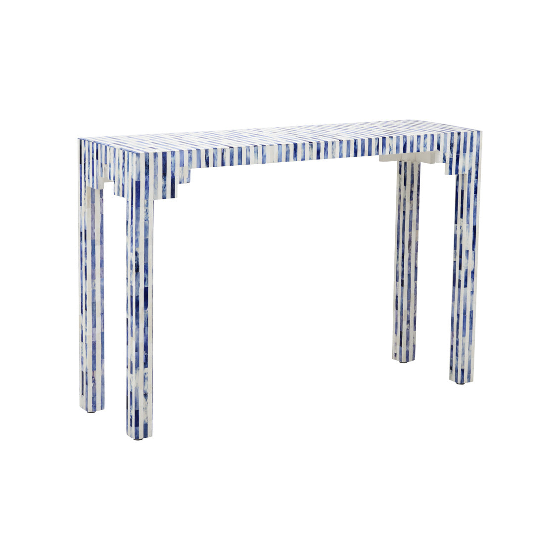 Bone Inlay Console - Blue