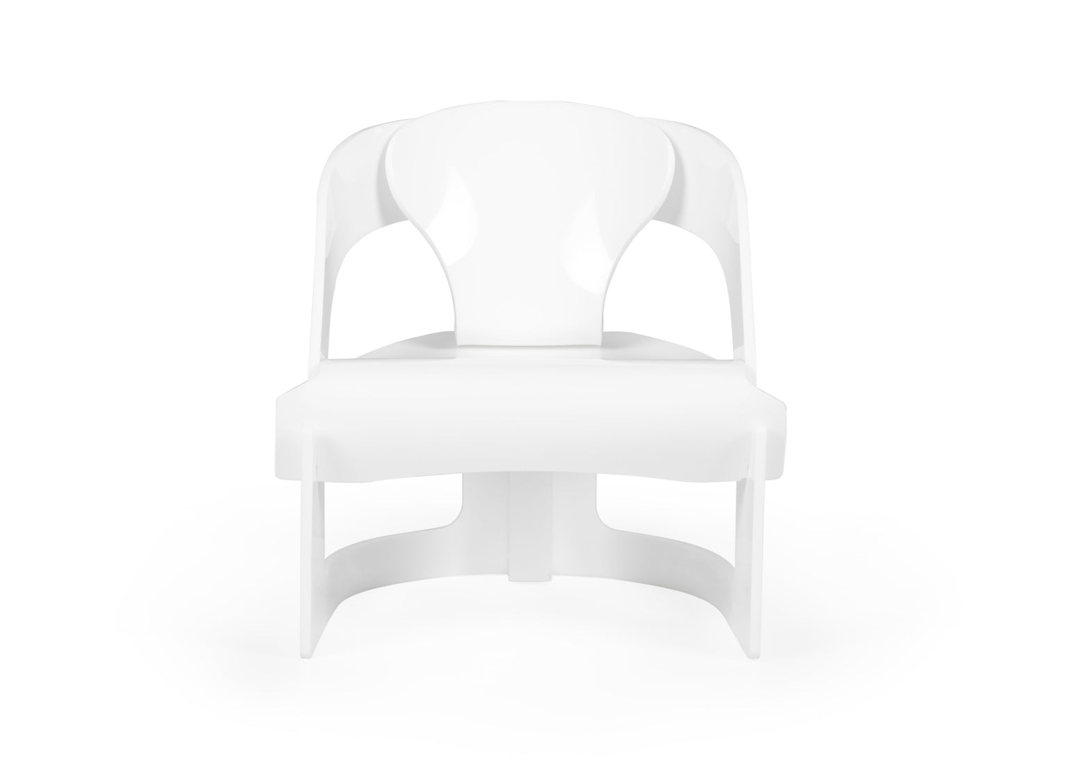 Beverly Grove Acrylic Chair - White
