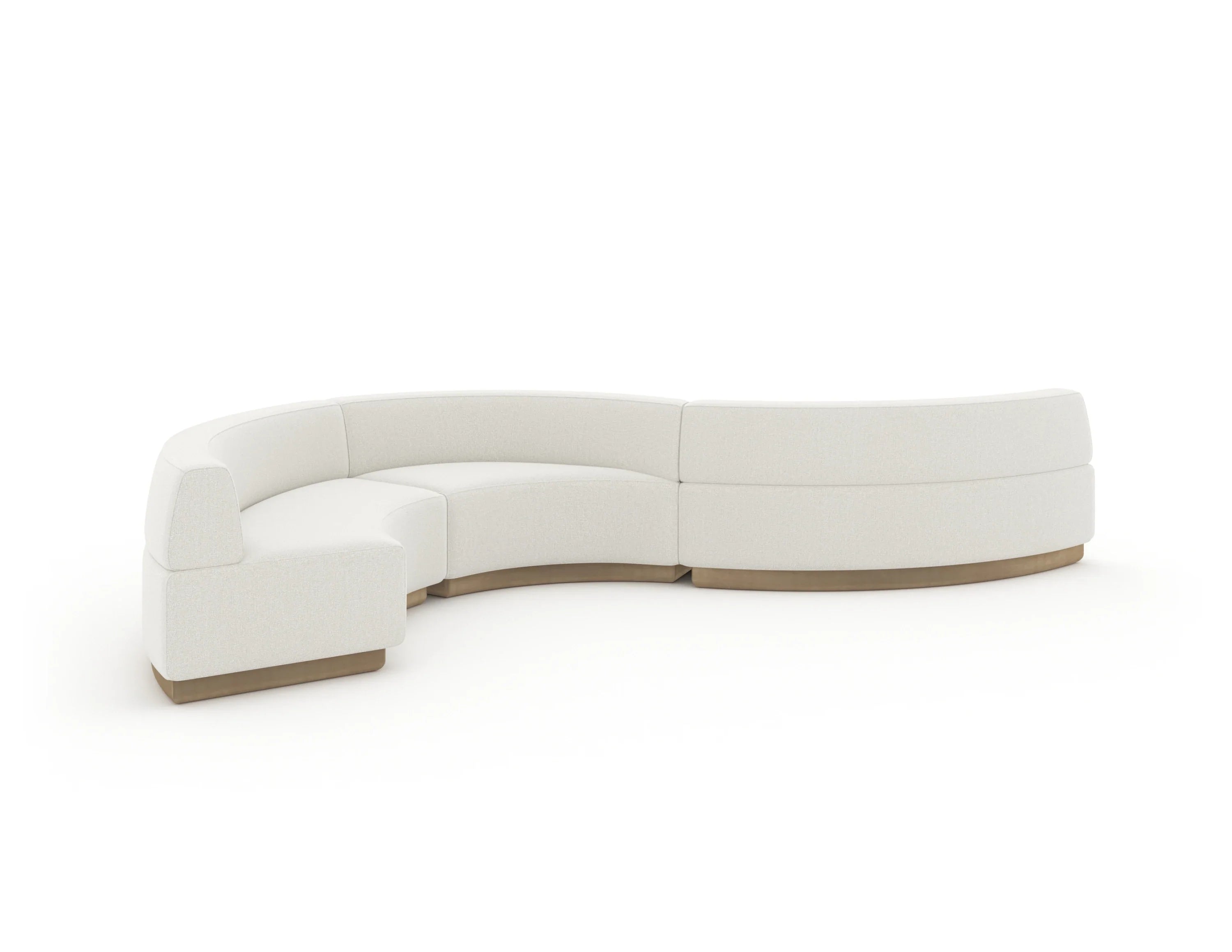 Crescent Armless Loveseat