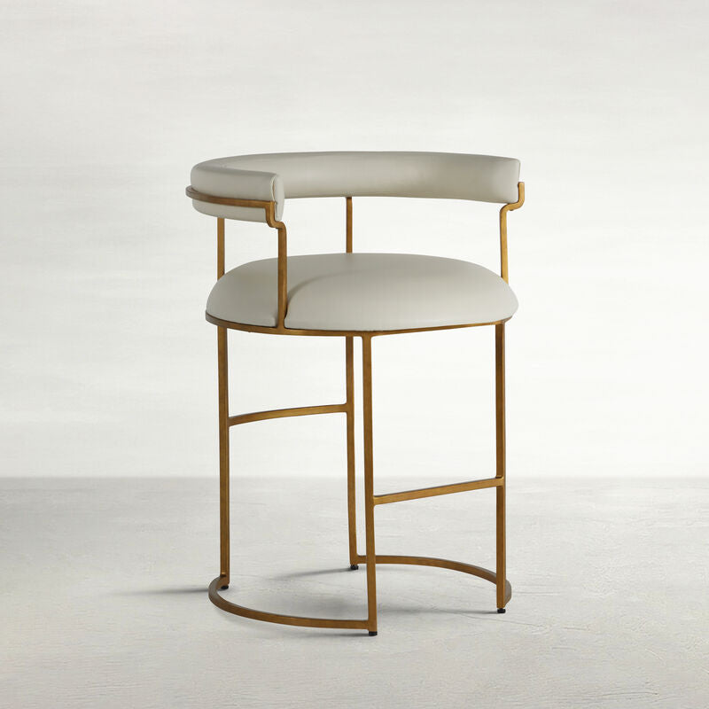 Mack 23.5' Counter Height Stool - White