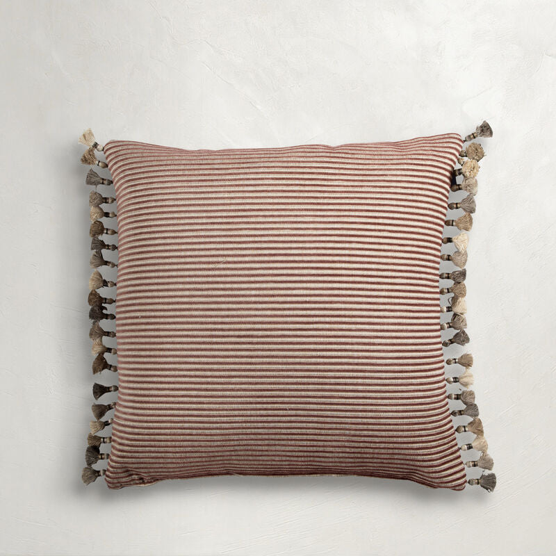 Textured Stripe Rose Poly 20x20
