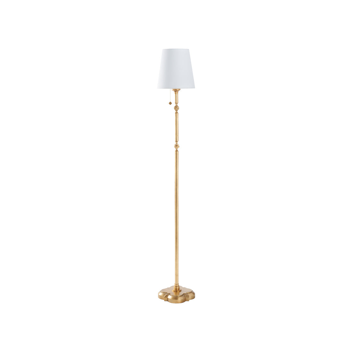 Quatrefoil Floor Lamp - Gold Leaf in Gold Leaf / Metal - Chelsea House