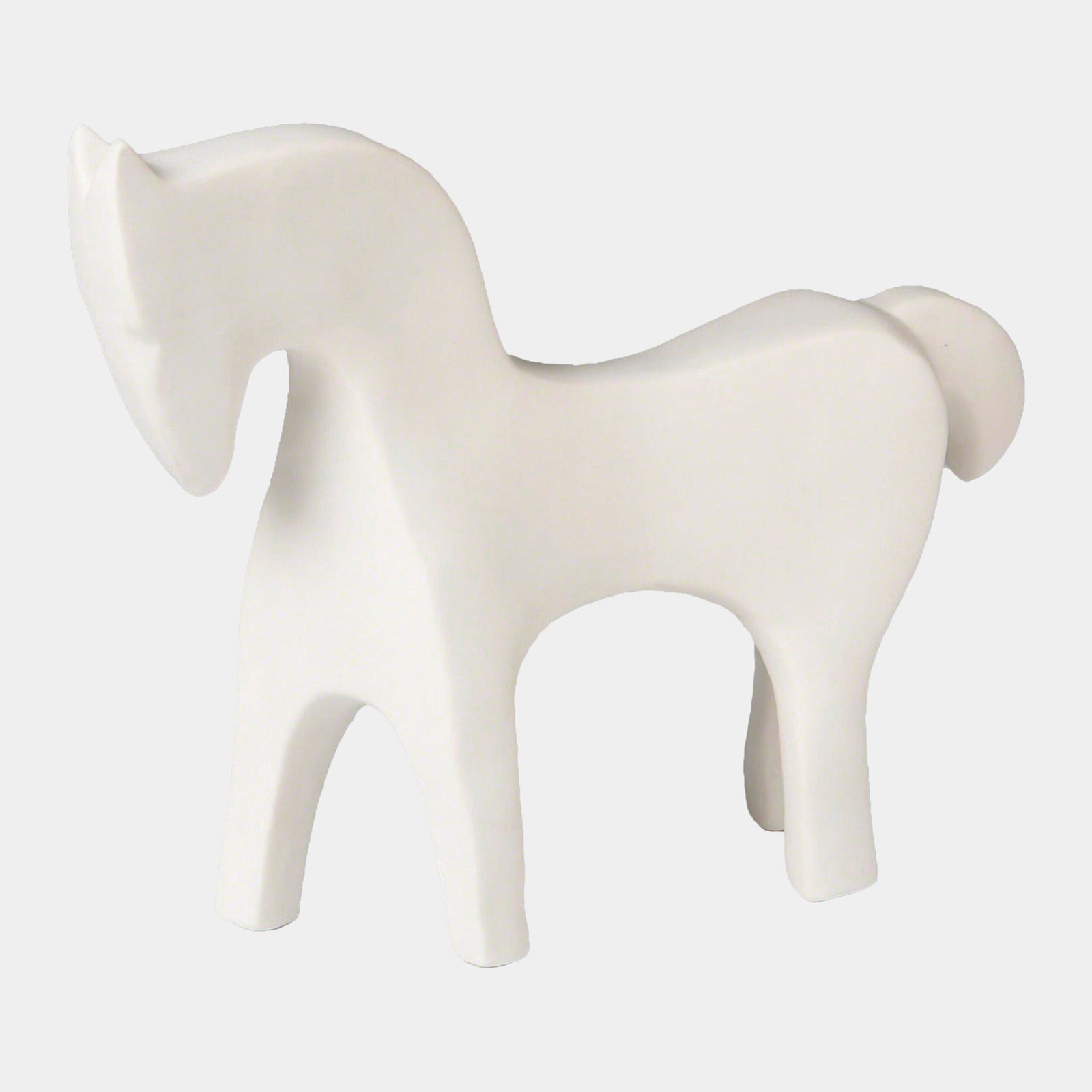 Horse-Matte White