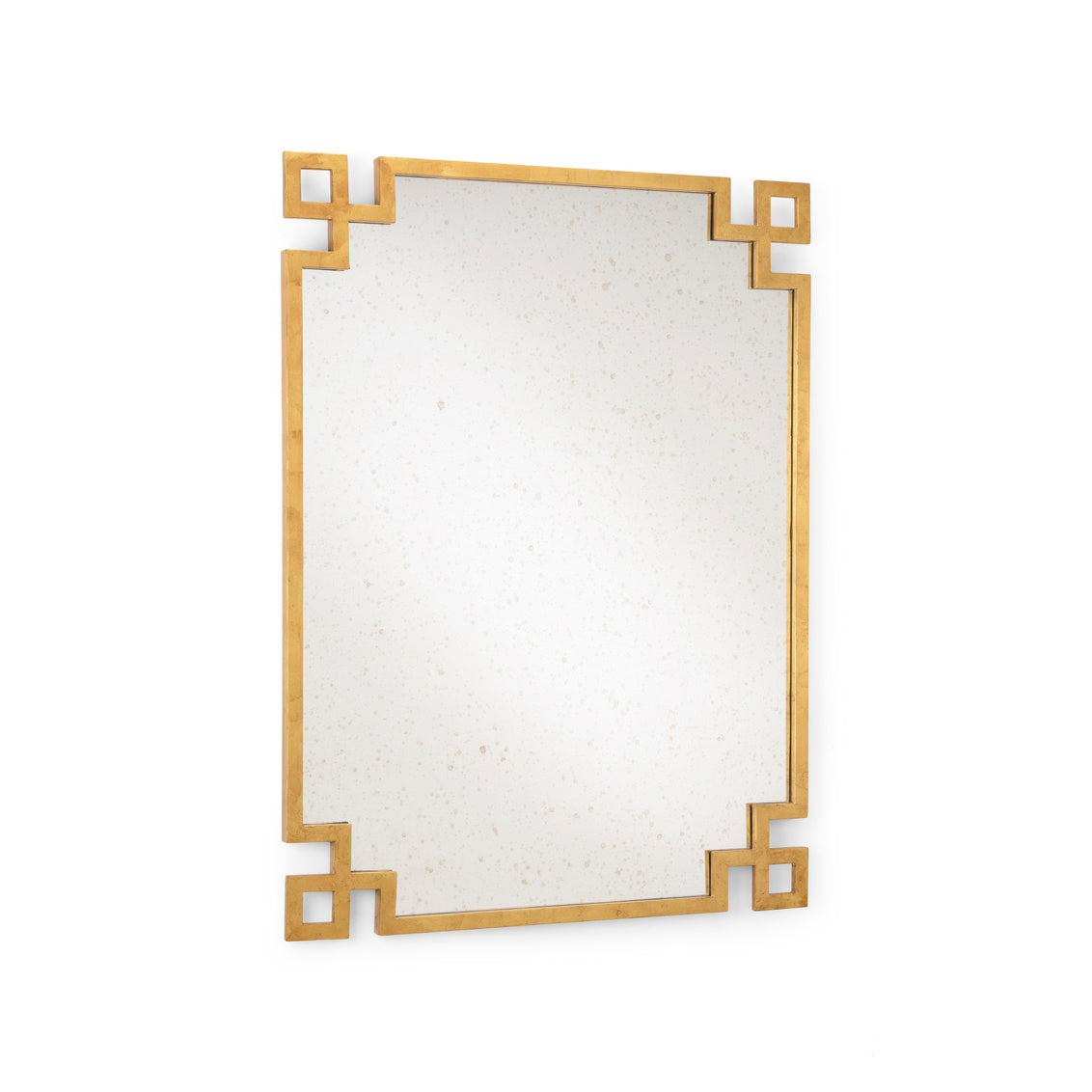 Parquetry Mirror - Gold