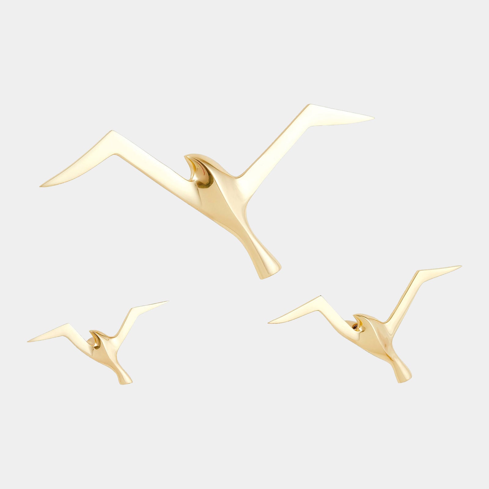 Metallic Flock Wall Decor-Brass