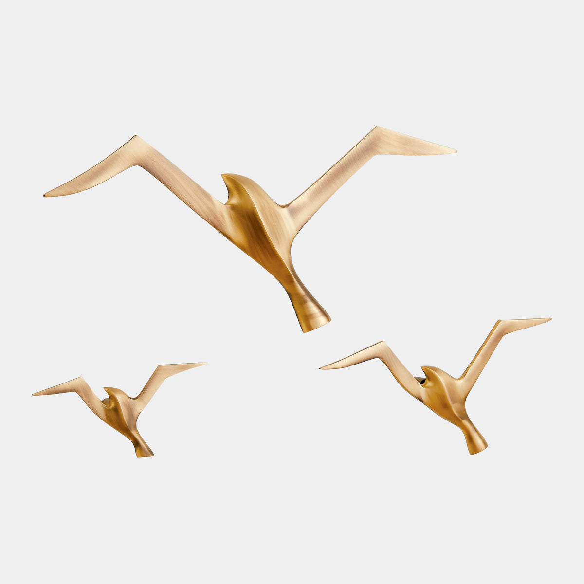 Metallic Flock Wall Decor-Antique Brass